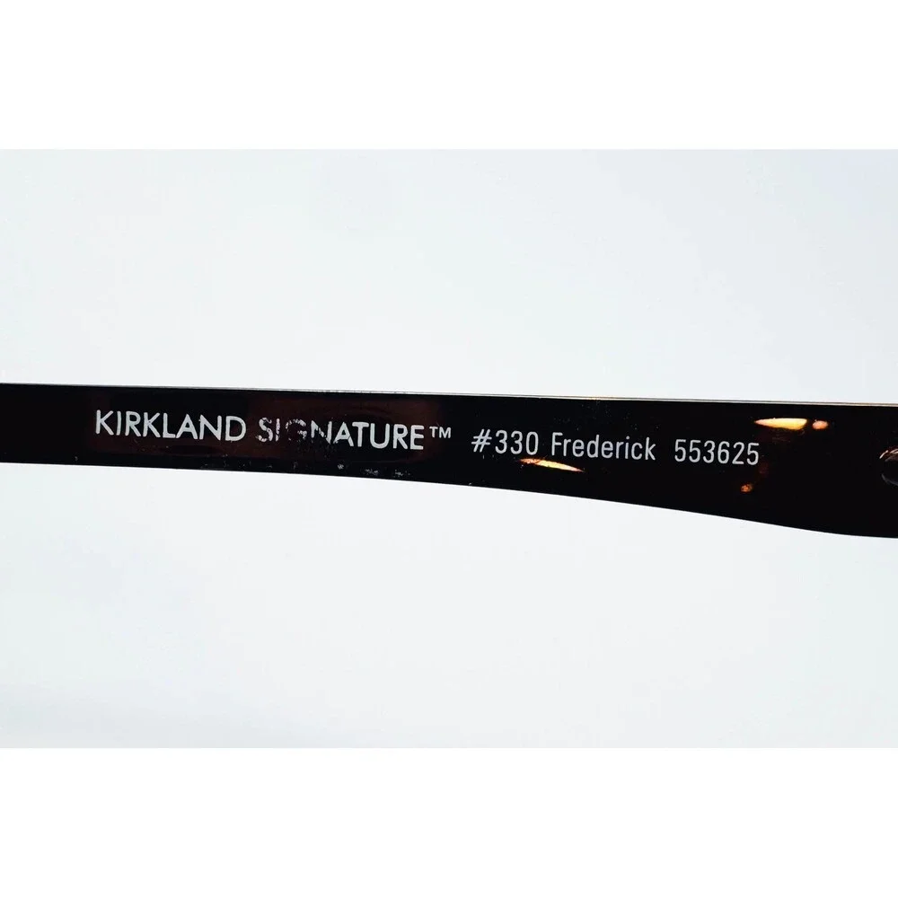 Kirkland Signature Eyeglass Frames Mens Brown Frederick Aviator 59-16-135